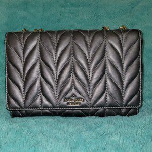 Kate Spade Briar Lane Quilted Gunmetal Handbag ***LIKE NEW-USED ONCE***